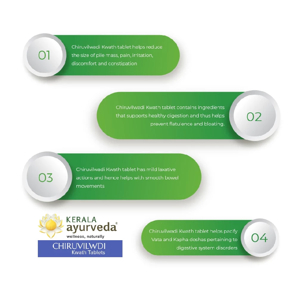 Kerala Ayurveda Chiruvilwadi Kwath Tablet, 100 Tablets-4.webp